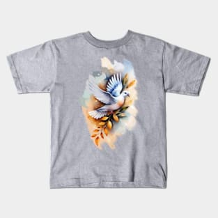 Love Birds Symbol of Peace Kids T-Shirt